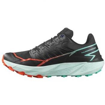 Salomon Thundercross Zapatillas Trail Hombre Negro/Tomate Cherry/Verde Eléctrico 48 EU