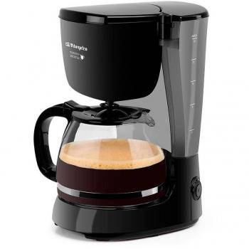 Cafetera de Goteo Orbegozo CG4061, Capacidad para 12 Tazas, Color Negro, Potencia 750W
