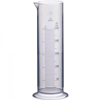 Neolab 4037 - Cilindro medidor, forma baja, 250 ml, 10 ml, polipropileno, base redonda