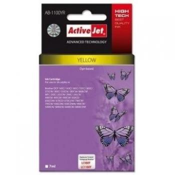 ActiveJet AB-1100YR - Cartucho compatible con Brother LC1100/980, color amarillo