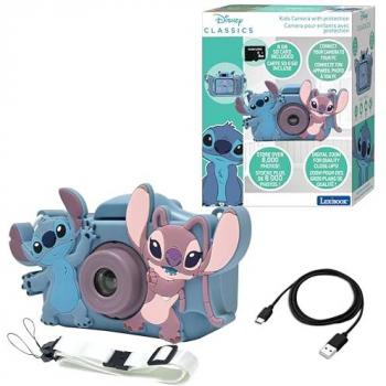 Cámara Digital Infantil Lexibook Disney Stitch 4 en 1 con Protección, Tarjeta de Memoria de 8 GB y Juegos Interactivos