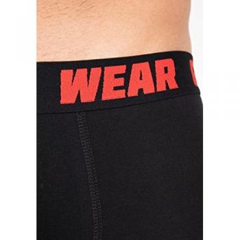 Gorilla Wear Triple Pack Boxer Shorts (Black, 3XL)