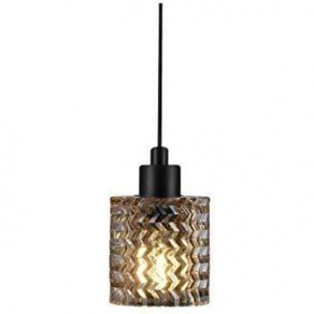 Lámpara Colgante Nordlux Hollywood, Pantalla de Vidrio Ámbar, E27