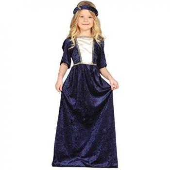Disfraz Infantil Dama Medieval Azul Talla 7-9 Años