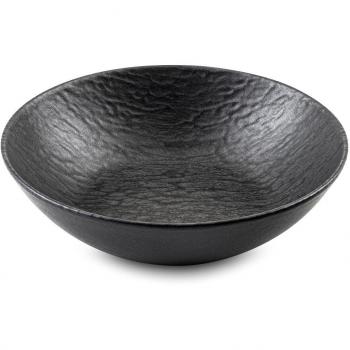 Juego de 6 platos de ensalada y pasta Medard de Noblat en gres gris oscuro
