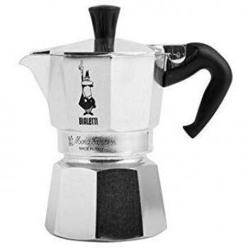 Cafetera Moka Express Bialetti 1 Taza Cromo Satinado Restyling
