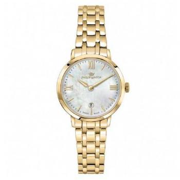 Philip Watch Audrey Swiss Made Women's Quartz Watch with Gold Tone Stainless Steel and Mother of Pearl Dial R8253150511