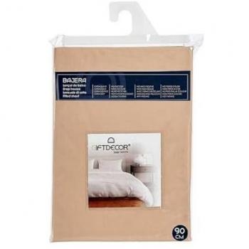 Sábana Bajera Estándar 90 Cm Beige (12 Unidades) - Cuidado del Hogar