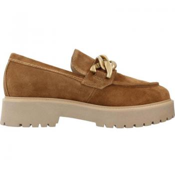Mocasines de Cuero para Mujer Nero Giardini I205110D Marrón Claro