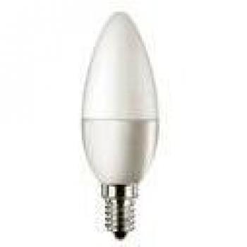 Mazda Bombilla LED Tipo vela, Casquillo E14, 2.700º K, 250 Lm, 15.000 horas vida útil, Encendido instantáneo, 3.2 W, Blanco Cálido