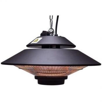 Calefactor Eléctrico Halógeno de Techo 1500W IP34 con Mando a Distancia para Terraza