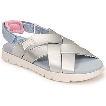 CAMPER Oruga Sandals for Girls - Grey, size 28, Smooth leather/Cotton fabricCAMPER Oruga Sandals for Girls - Grey, size 10.5, Smooth leather/Cotton fabric