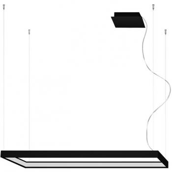 Plafón Integrado LED Tuula Aluminio Negro 1 bombilla 150cm