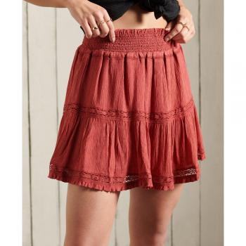 Superdry Alana Women's Mini Skirt Canyon Rust XL