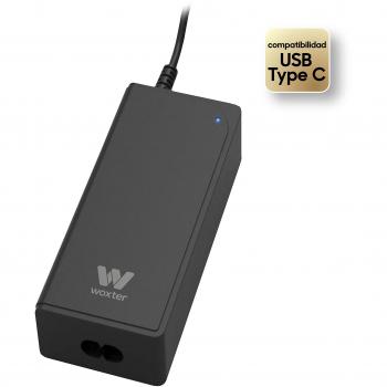 Woxter Adapter 65 C - Cargador para portátil con conexión QC de 65 W