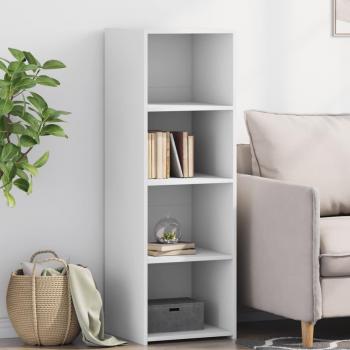 Aparador alto de madera multicapa blanco 40x41x124 cm Vidaxl