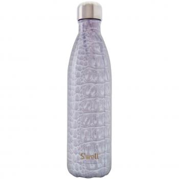Swell Cocodrile Botella Termo, Acero, Blanco, 7x7x29.5 cm