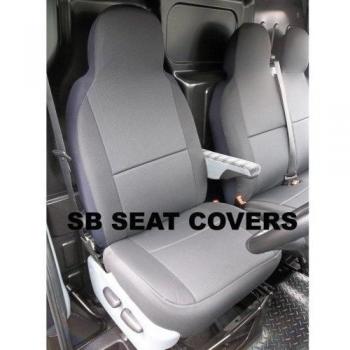 Para adaptarse a un Opel Vivaro 2013Van, fundas de asiento, asiento de accesorio de gamuza de color negro tela