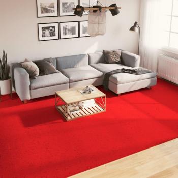 Alfombra de pelo corto roja OVIEDO 300x400 cm
