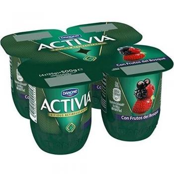 Activia con Frutos del Bosque 4x120 g