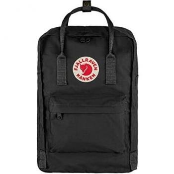 Fjällräven Kånken Laptop Backpack 15 Black - Versatile Daypack with External Pocket