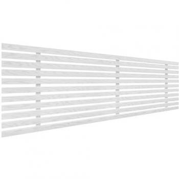 Cabecero de Madera Reciclada DM Estilo Japonés 145x46cm para Camas 135/140, Blanco Madera, Herrajes Incluidos