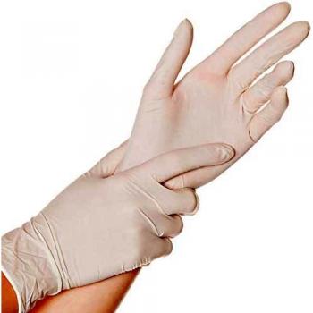 Guantes desechables de látex Skin Hygonorm XL, blancos, 100 piezas, con talco