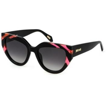 Just Cavalli Women's Sunglasses SJC086 Black Top Orange Smoke Gradient CAT3 53MM