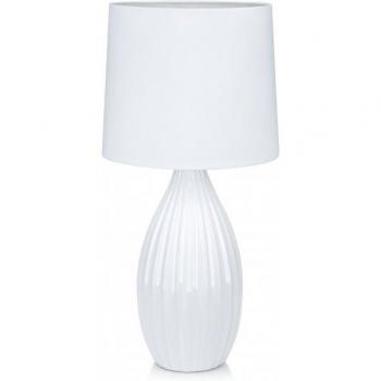 Lámpara de mesa blanca 1 luz STEPHANIE E27 Markslojd