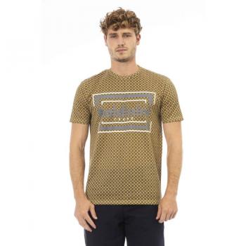 Baldinini Trend Gray Cotton T-Shirt - L