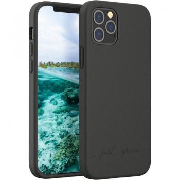 Funda Biodegradable Just Green Negra para iPhone 12/12 Pro