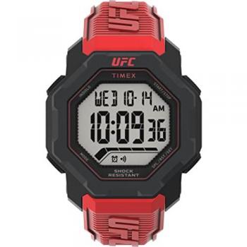 Timex UFC Knockout Men's Digital Quartz Watch - Red Resin Strap, One Size
