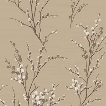 Laura Ashley Pussy Willow Patterned Wallpaper, FSC® Certified, Vibrant Print, 10 Meters Long