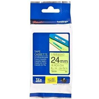 Brother tzec51 Ptouch cinta laminado 24 mm/5 M amarillo/negro
