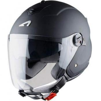 Astone Helmets Mini Jet, Casco Jet, color Negro Mate, talla XS