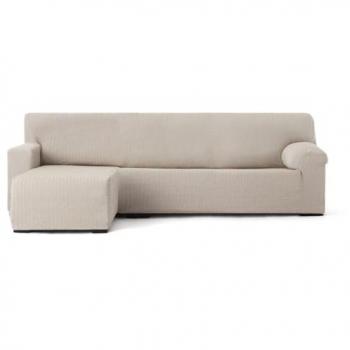 Funda Chaise Longue Brazo Corto Izquierdo Bielástica Jaz Beige 120 x 120 x 360 cm