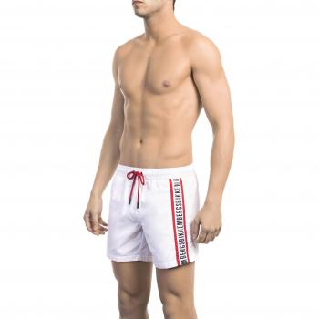 Bikkembergs White Polyamide Swimwear - L