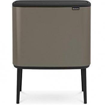 Brabantia Bo Touch Bin Cubo de Basura, 36 litros, Gris