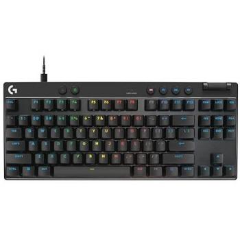 Teclado Mecánico Gaming Logitech PRO X TKL Rapid Retroiluminado USB QWERTY Nordico Linear Negro