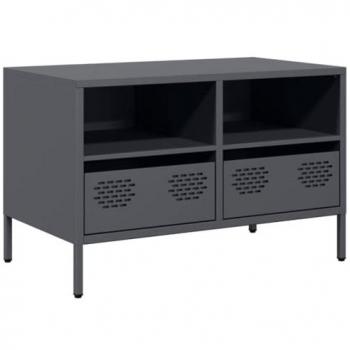 Mueble para TV acero laminado en frío antracita 68x39x43,5 cm