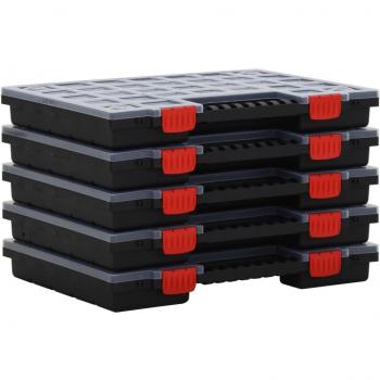 Cajas de almacenamiento 5 piezas 40x30x5 cm Polipropileno