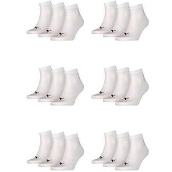 Puma Men's Unisex Quarter Plain 3-Pack Socks