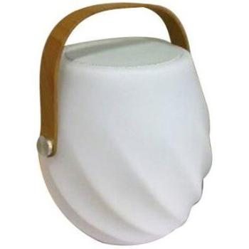 Lámpara Exterior Pixie con Altavoz Bluetooth Recargable USB Ø 18x21 cm - LED Blanca Nórdica