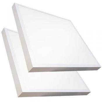 Plafón LED Cuadrado Panel Superficie CCT 48W 5500LM 60x60cm Pack 2 Ud. - Selector de Color Blanco Cálido, Neutro y Frío, Driver incluido