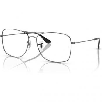 Ray-Ban RX6498 col. 2502 Unisex Squadrata Canna di fucile Eyewear - Gunmetal Frame, Size 55, Blue Light Block Available