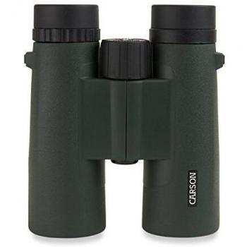 Carson JR Series 8x42mm Roof Prism Binocular, Matte Green, 6.0 Degree Angle of View