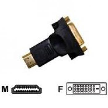 Adaptador HDMI a DVI-D 1.3c con Conector Dorado y Compatibilidad HDCP - Jou Jye