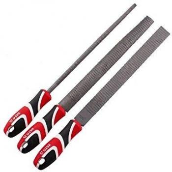 Lima y escofina Yato YT-6222, juego de limas con diversas formas para trabajos de precisión, fabricadas en acero al carbono, mango ergonómico para un mejor agarre y durabilidad