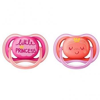Avent Ultra Air Pacifiers 6-18 months 2-pack (Pink and Salmon) SCF343/22