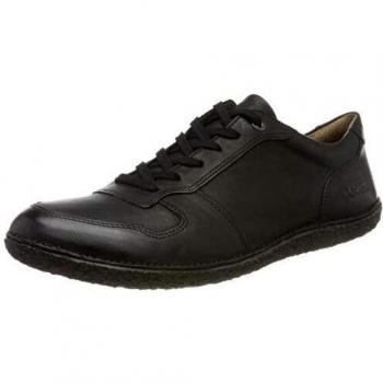 Kickers Home, Zapatos de Cordones Derby Mujer, Negro